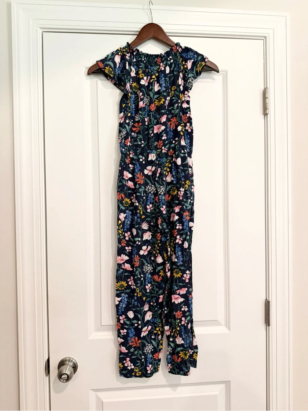 NWT Girls Old Navy Navy Floral Jumpsuit